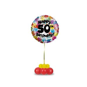 Palloncino Compleanno a Elio da Tavolo con Doppia Base