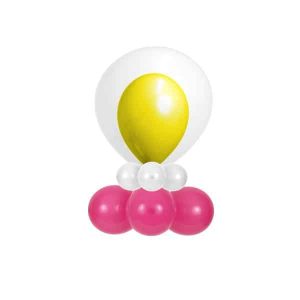 Centrotavola con Doppio Palloncino ad Aria e Doppia e Base