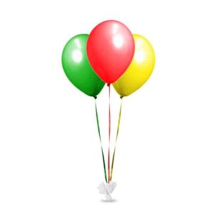 Ciuffo di Palloncini in Lattice da Terra
