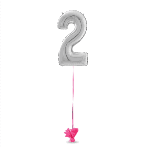 Palloncino Numero Medio a Elio da 65 cm con Pesino